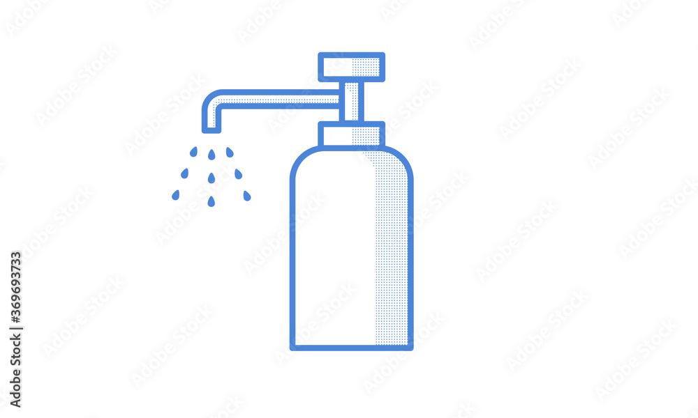 Simple vector illustration of disinfection bottle Simple vector illustration of disinfection bottle