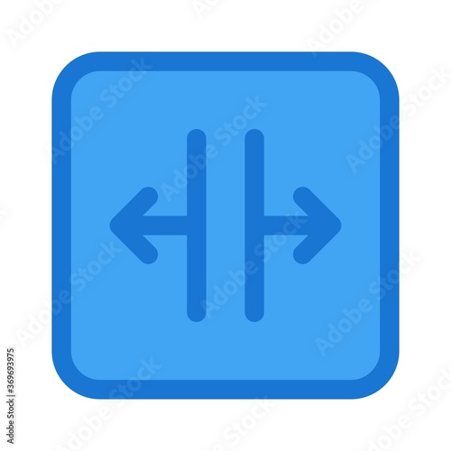 Edit font width icon illustration. Text editor button sign.