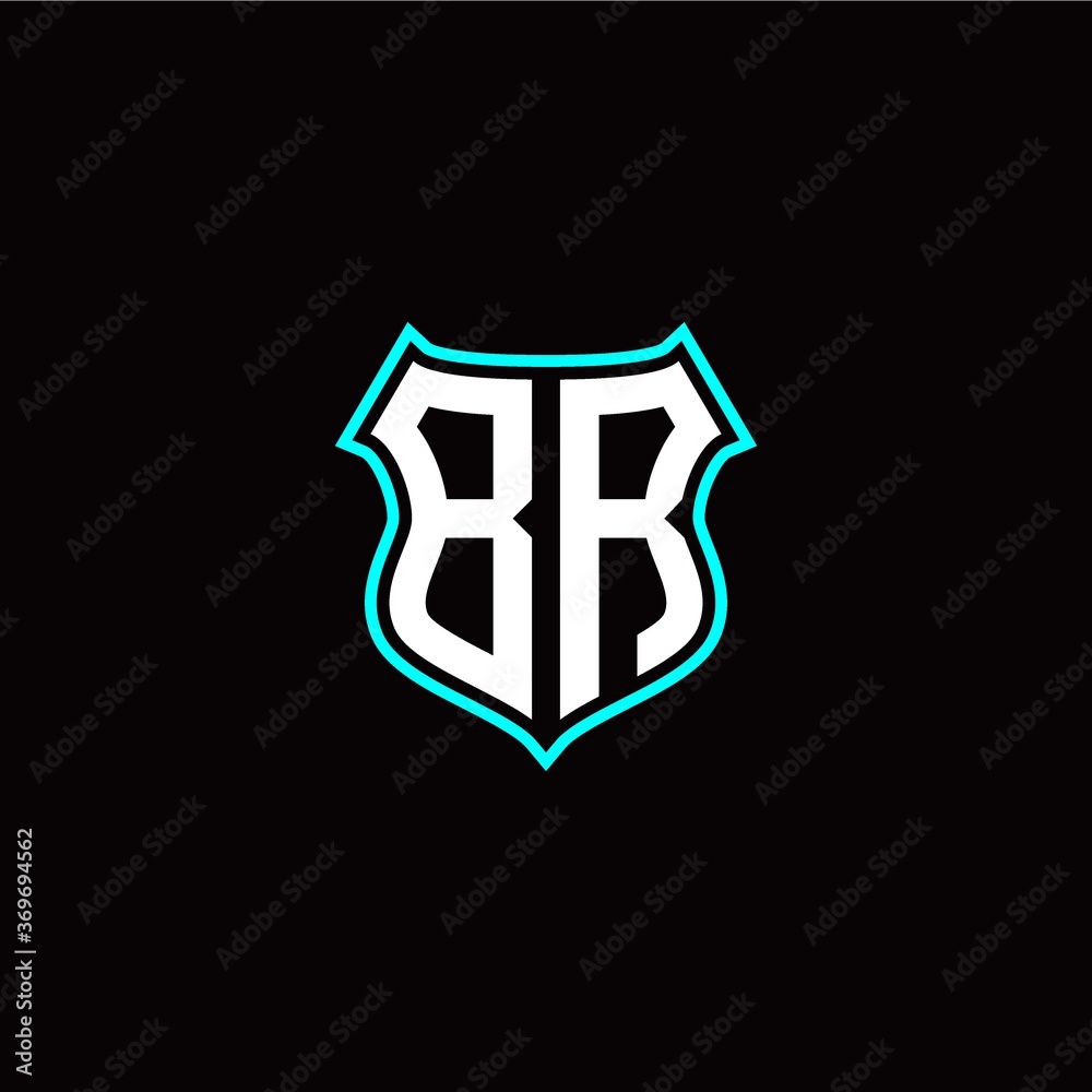 B R initials monogram logo shield designs modern B R initials monogram logo shield designs modern