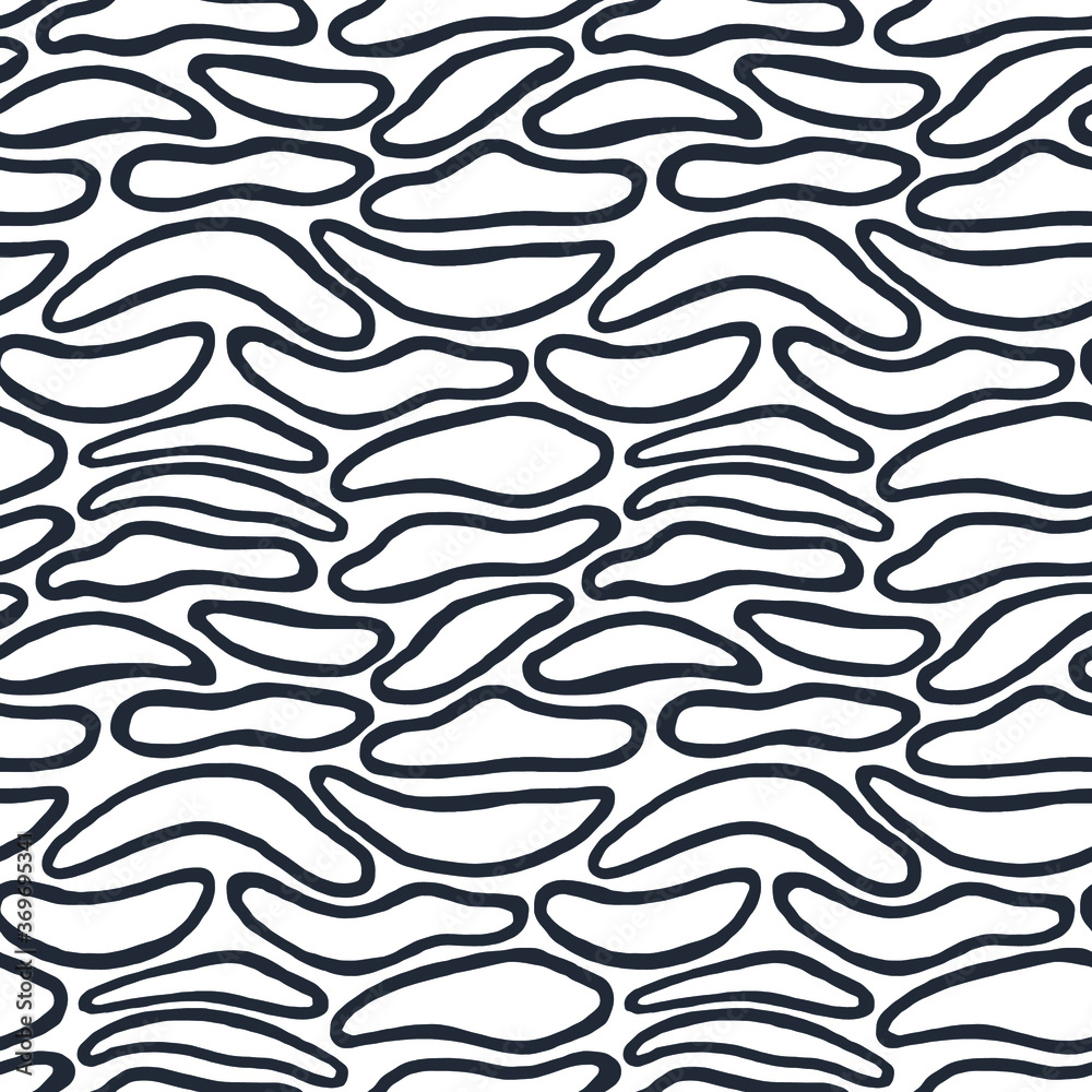 Abstract seamless pattern of ovals shapes. Figure for textiles. Abstract seamless pattern of ovals shapes. Figure for textiles.