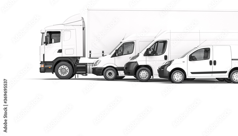 different cargo means of transport on a white background. different cargo means of transport on a white background.