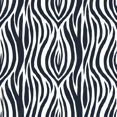 Abstract seamless pattern of zebra skin. Repeating texture. Figure for textiles. Surface design.