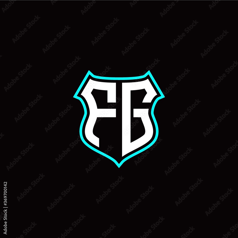 F G initials monogram logo shield designs modern F G initials monogram logo shield designs modern