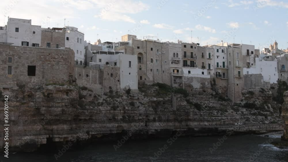Polignano a mare in Puglia, Italy. Beautiful overview of the historic center with a view overlooking the sea. Polignano a mare in Puglia, Italy. Beautiful overview of the historic center with a view overlooking the sea.