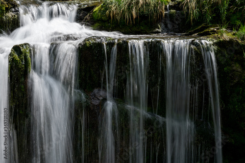 longexposure of a waterfall at Griessbach Falls in Berner Oberland
