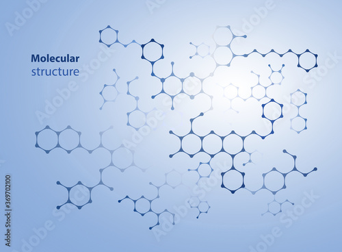 Slika na platnu Abstract molecules design
