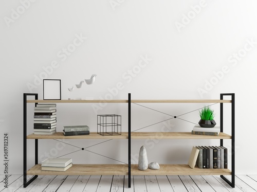 Fototapeta Chest of drawers shelf loft style background