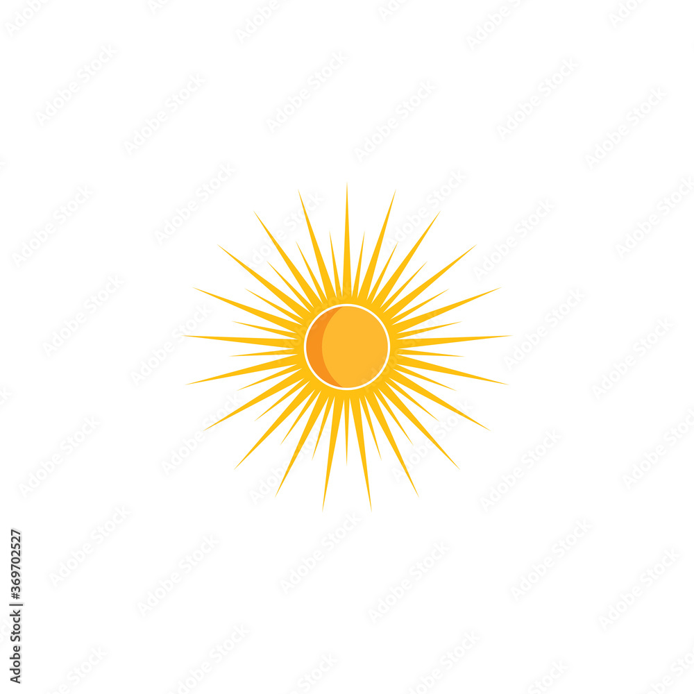 Sun Vector illustration Icon Sun Vector illustration Icon