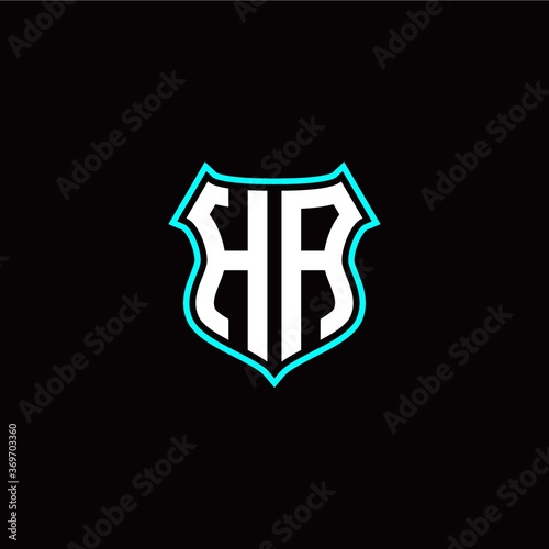 Free Download H A initials monogram logo shield designs modern - GFXLoad