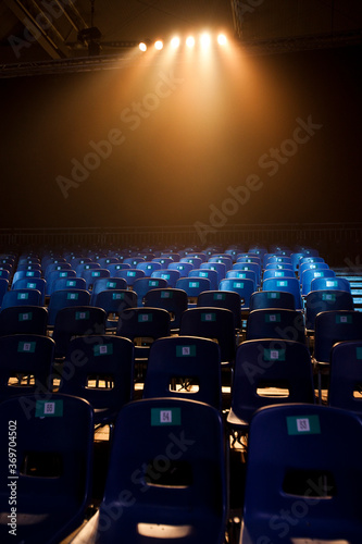 Bild auf Leinwand Empty seats of a theater