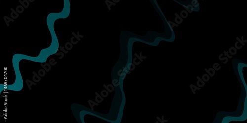 Dark BLUE vector texture with curves. Gradient illustration in simple style with bows. Best design for your posters  banners.