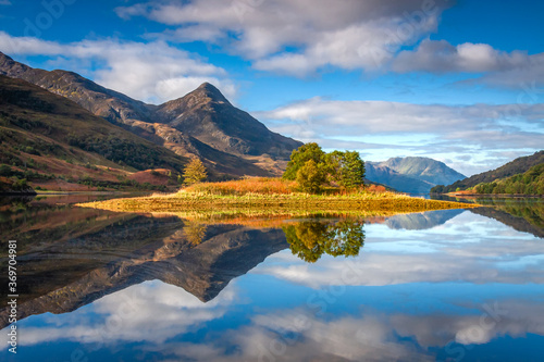 Incredible reflections on Loch Leven, Scotland.