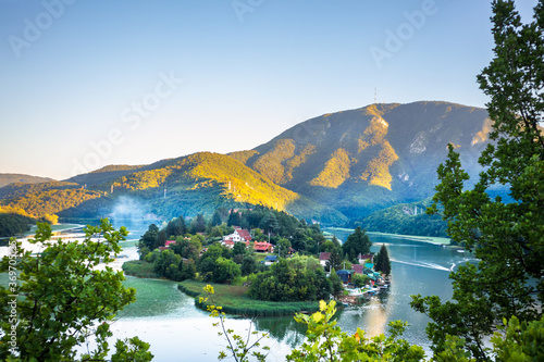 Medjuvrsje place in Ovcar-Kablar gorge and west Morava river in Serbia photo