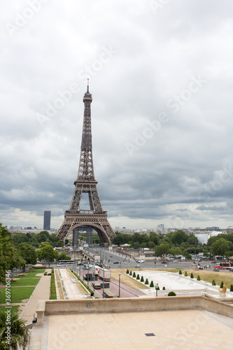 Eiffel tower in Paris during the summer © Tomsickova