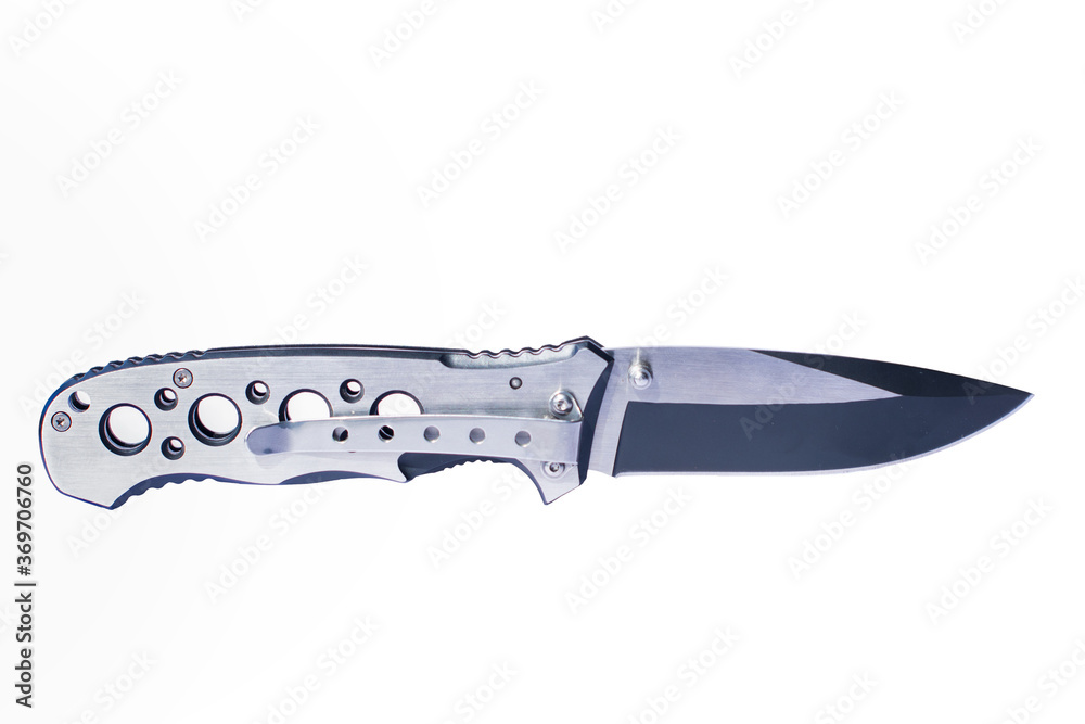 Pocket knife isolated on a white background Pocket knife isolated on a white background