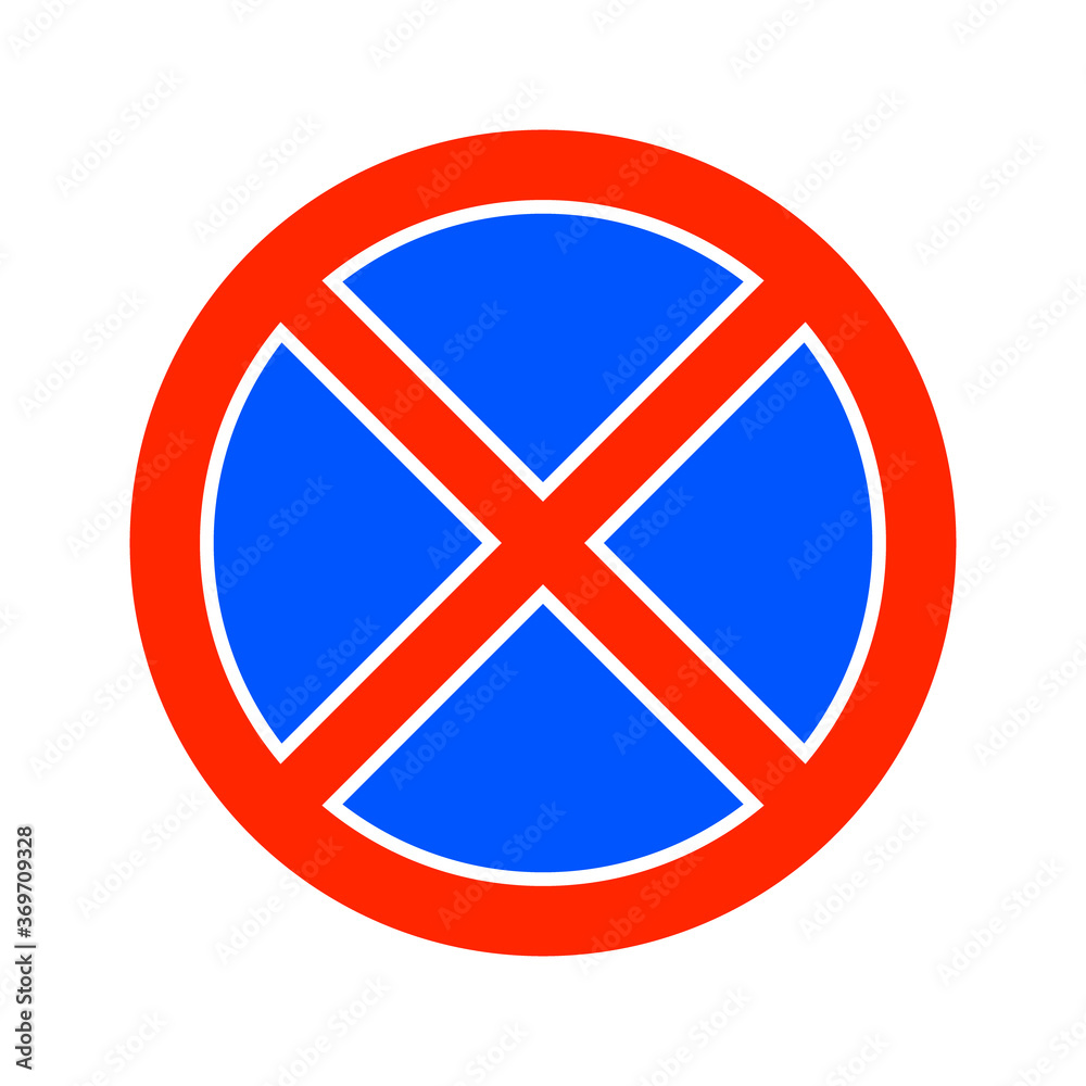 road sign, no stop. Isolated on white background road sign, no stop. Isolated on white background