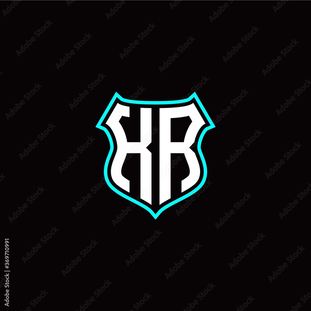 K R initials monogram logo shield designs modern K R initials monogram logo shield designs modern