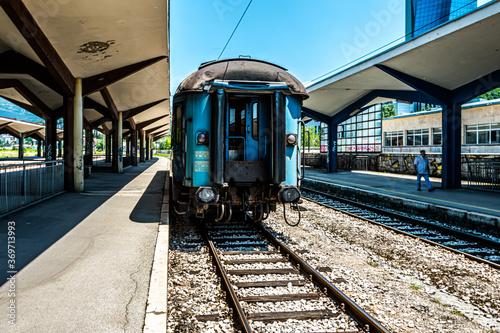 Obraz na plátně Train station