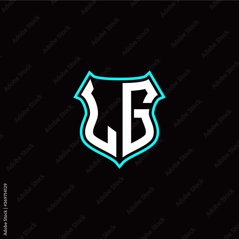 L G initials monogram logo shield designs modern L G initials monogram logo shield designs modern
