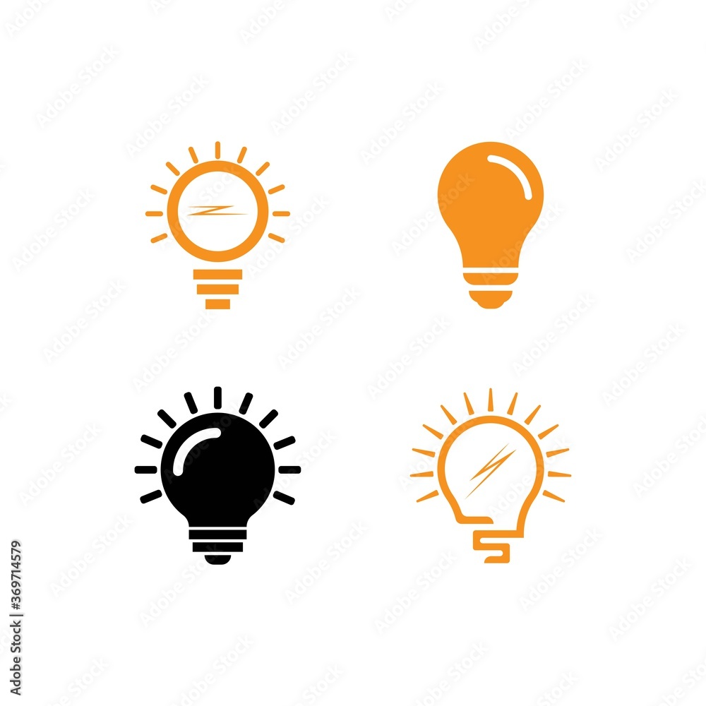 Bulb icon vector Bulb icon vector