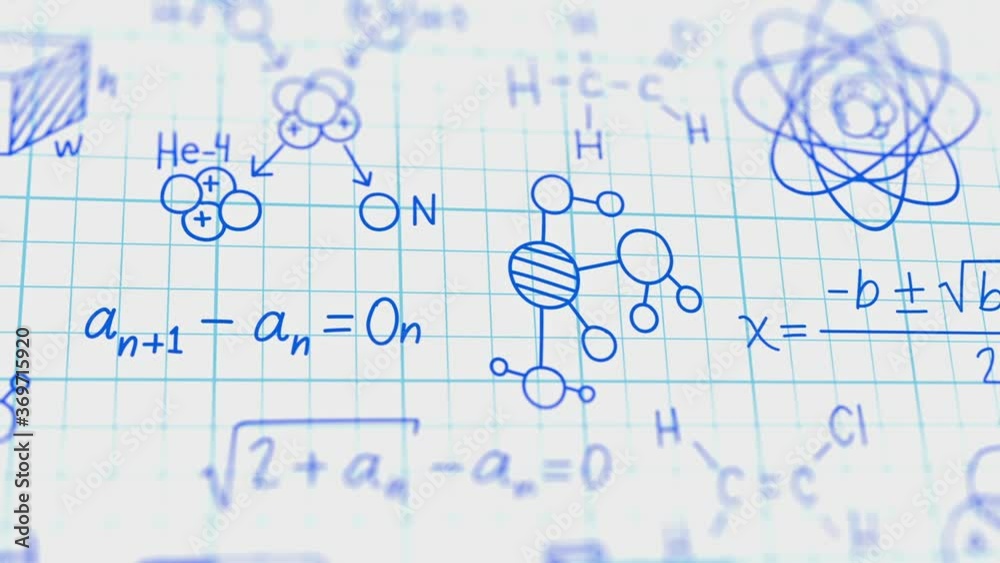 Formulas Written In A Notebook, Slider Shot Formulas Written In A Notebook, Slider Shot