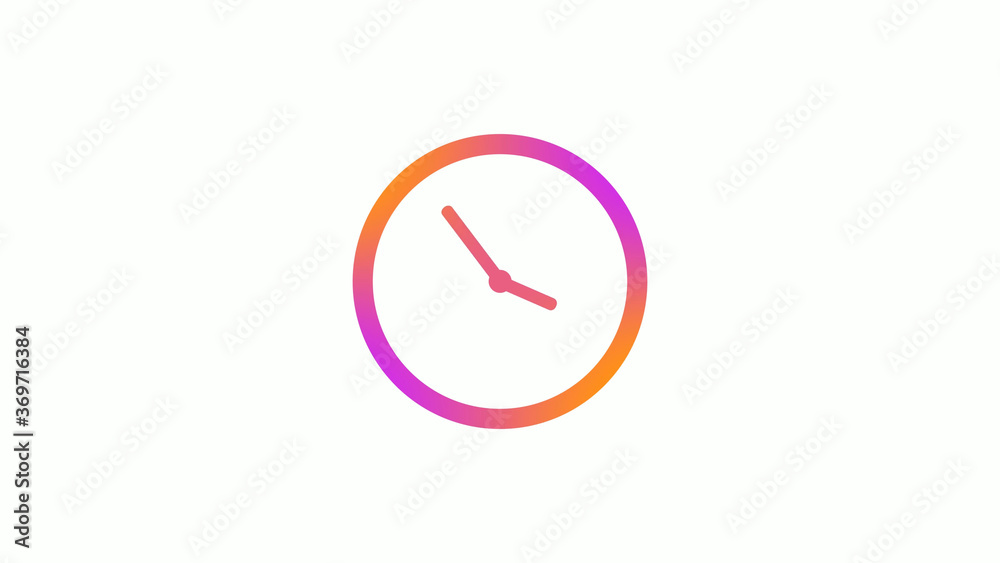 Amazing counting down clock icon on white background,Clock icon Amazing counting down clock icon on white background,Clock icon
