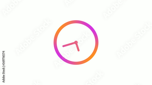 Free Download Amazing counting down clock icon on white background,Clock icon - GFXLoad