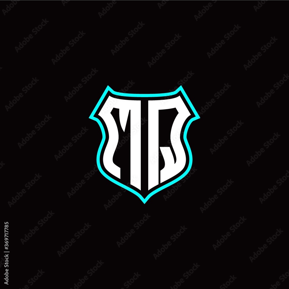 M Q initials monogram logo shield designs modern M Q initials monogram logo shield designs modern