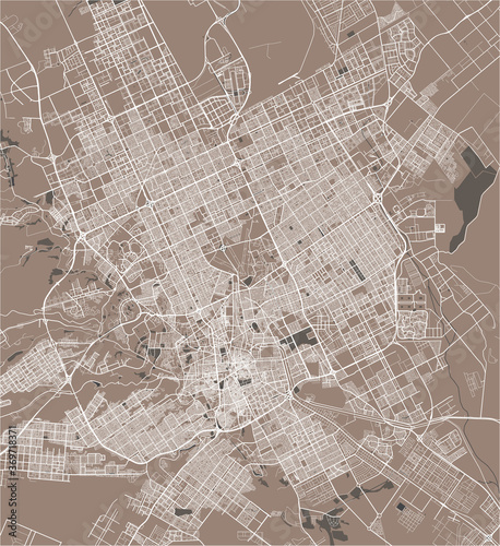 map of the city of Riyadh, Saudi Arabia