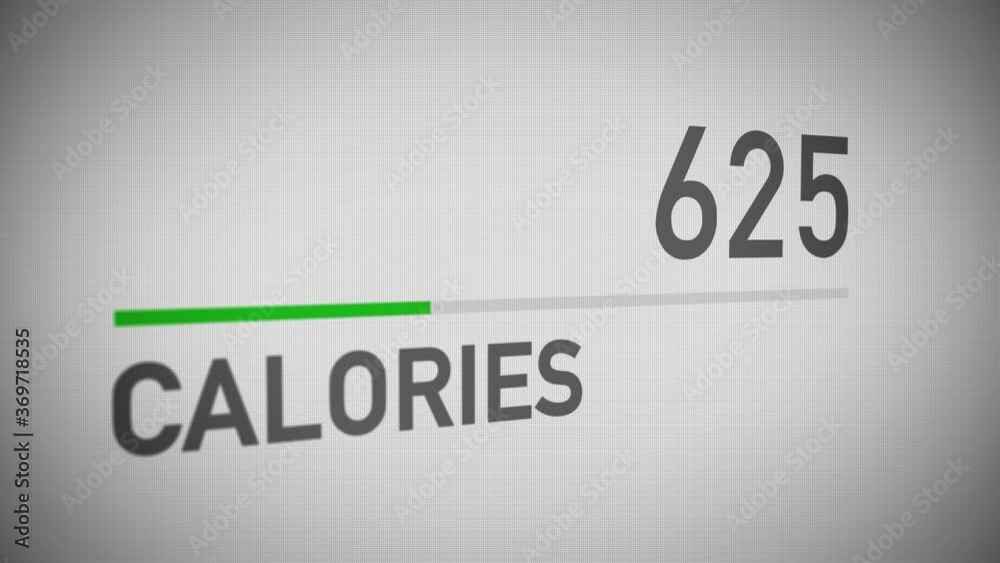 A hypothetical counter tallies the number of calories. 2,000 calories per day is often cited as a healthy amount.	