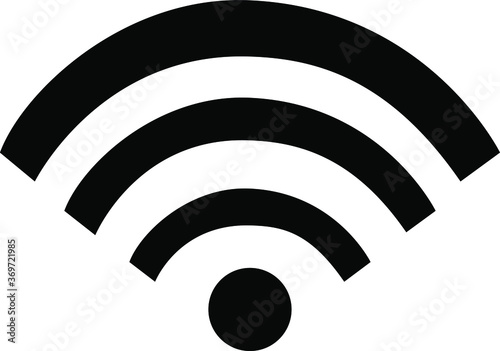 wi fi  icon, vector, flat style