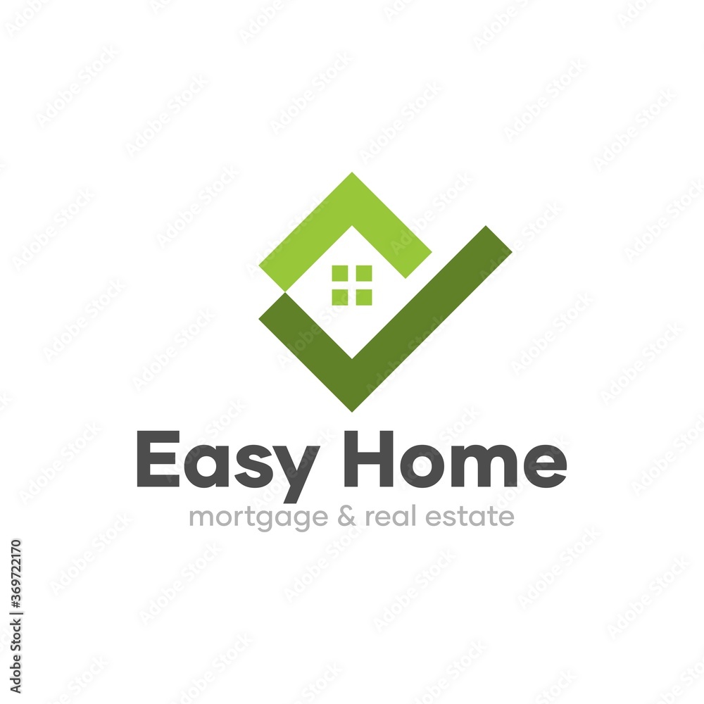 Easy Home Logo Design Template Idea