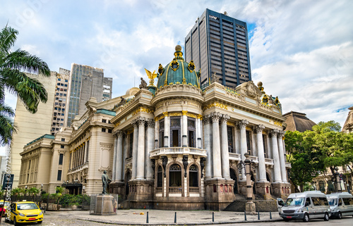 Photography Theatro Municipal, an opera house in the Centro district of Rio de Janeiro, Braz