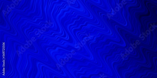 Dark BLUE vector texture with curves. Illustration in halftone style with gradient curves. Pattern for booklets, leaflets.