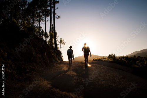 Couple mountain hiking © Ana