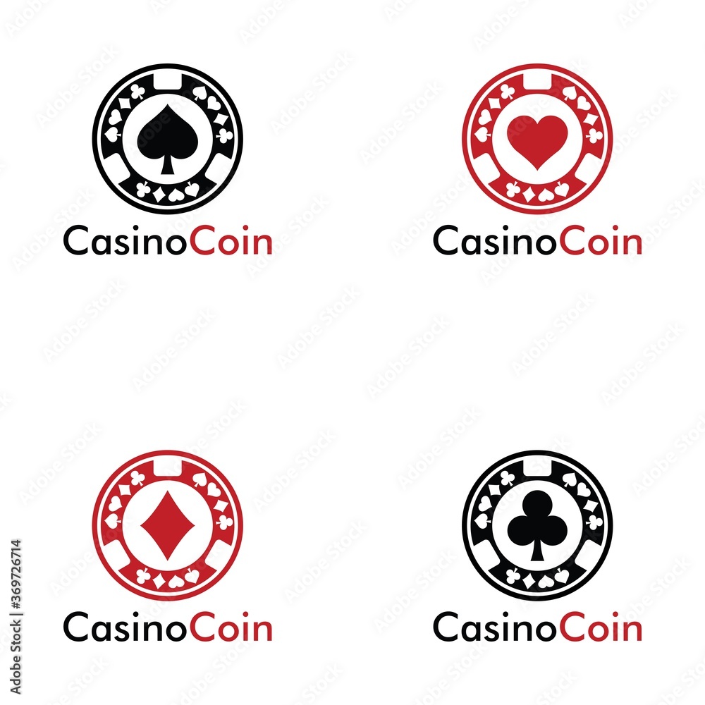 Set of casino coin logo design for casino business, gamble, card game, speculate, etc. Set of casino coin logo design for casino business, gamble, card game, speculate, etc.