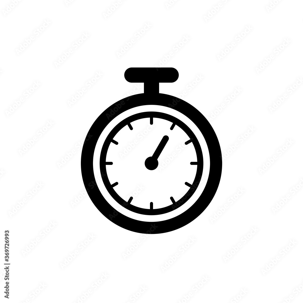 Stopwatch Timer Icon Vector Illustration Stopwatch Timer Icon Vector Illustration