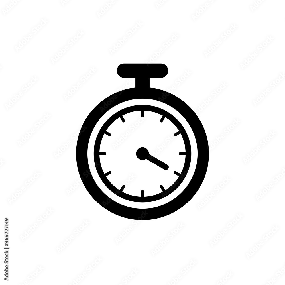Stopwatch Timer Icon Vector Illustration Stopwatch Timer Icon Vector Illustration