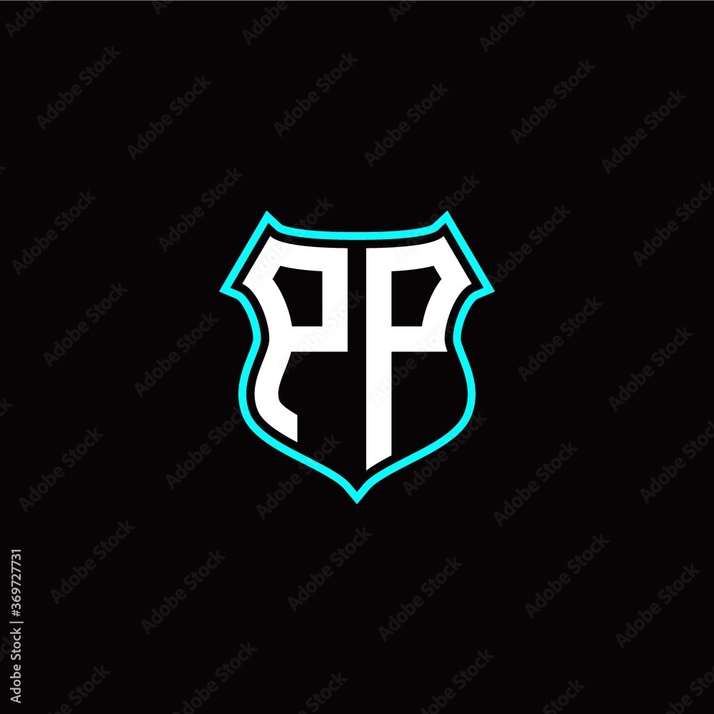 P P initials monogram logo shield designs modern P P initials monogram logo shield designs modern