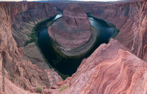 Sunset over Horseshoe Band, Grand Canyon and Colorado River