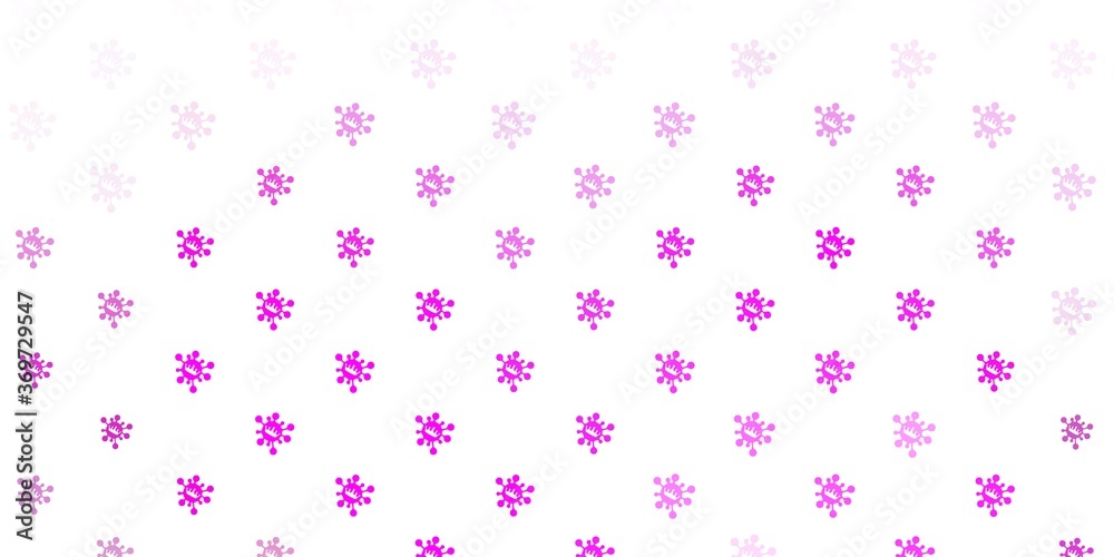 Light pink vector pattern with coronavirus elements. Light pink vector pattern with coronavirus elements.