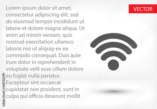 Wi-fi icon. Vector Wi-Fi Eps 10. Wi-fi icon. made for your phone site and use. Wi-fi flat design.