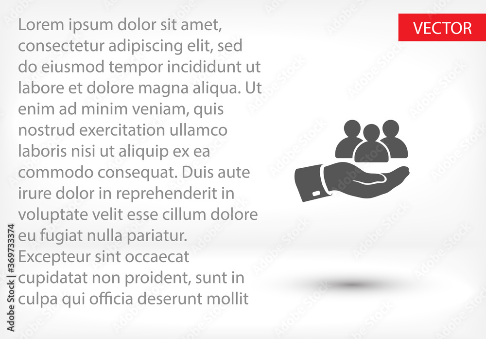 Obraz premium safe peoples. icon. Vector Eps 10. Lorem Ipsum Flat Design
