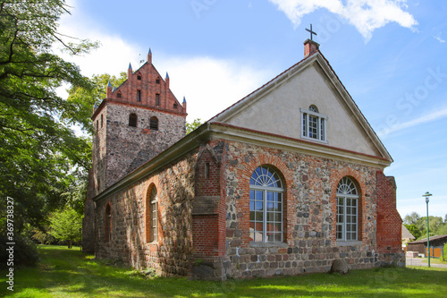 The castle church Jahnsfelde, Brandenburg switzerland, Germany 