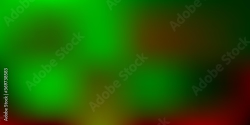 Light Green, Red vector abstract blur texture.