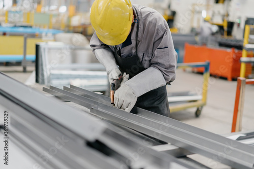 worker working in factory