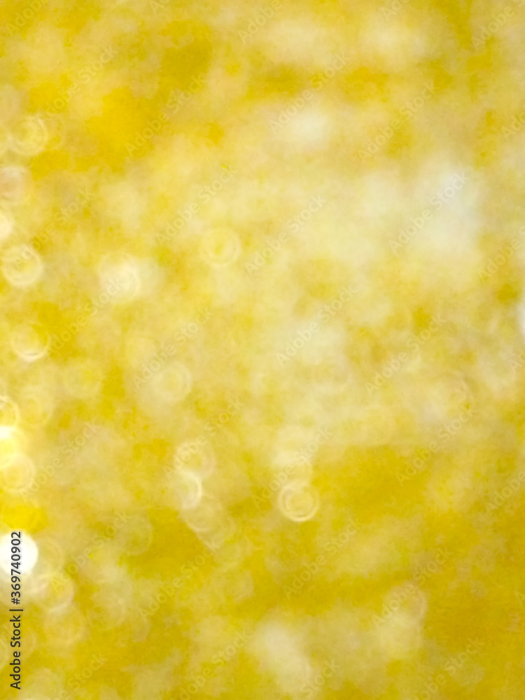 Golden Yellow Blur Bokeh Abstract Image For making the background