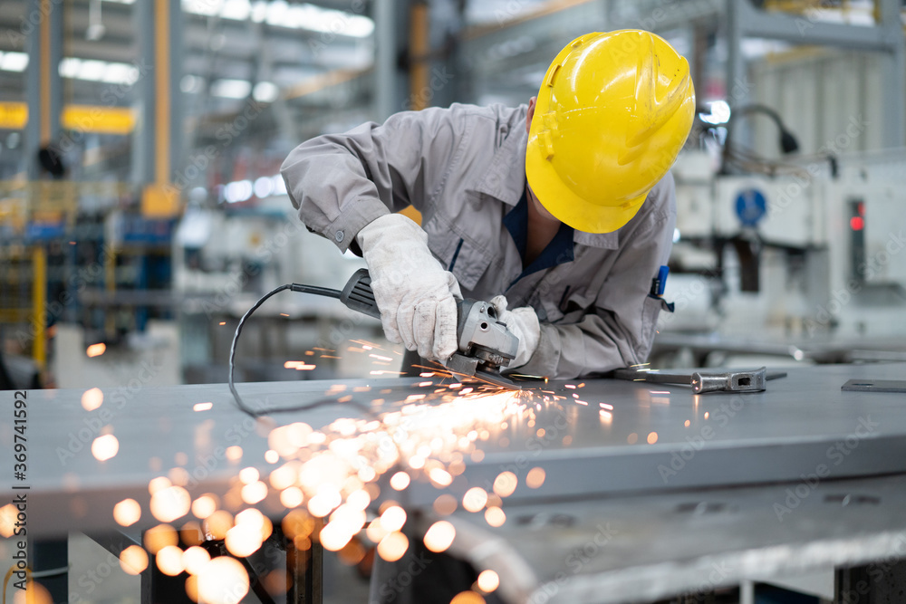worker working in factory