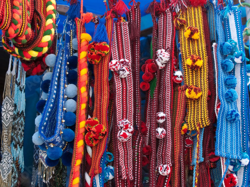 The colorful western ukrainian hutsul headbands fair © havoc