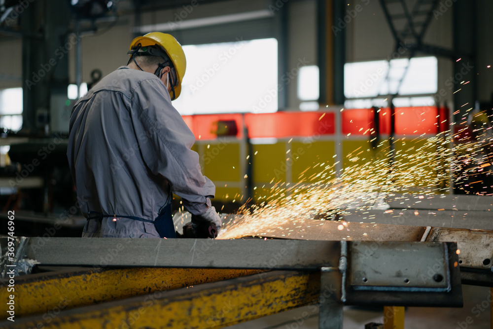 Fototapeta premium worker working in factory 